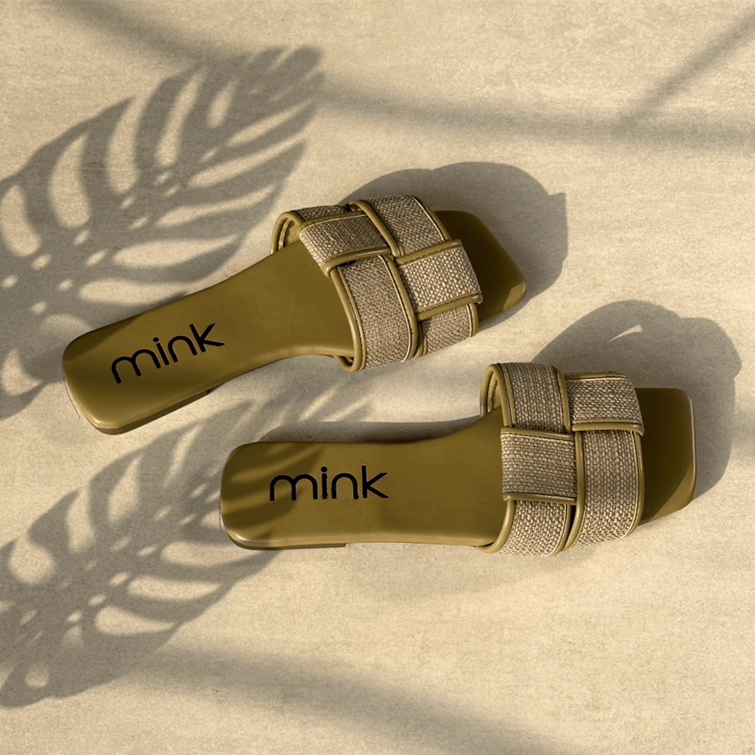 DAKOTA CROSS FLATS PUFFER SLIPPER Mink