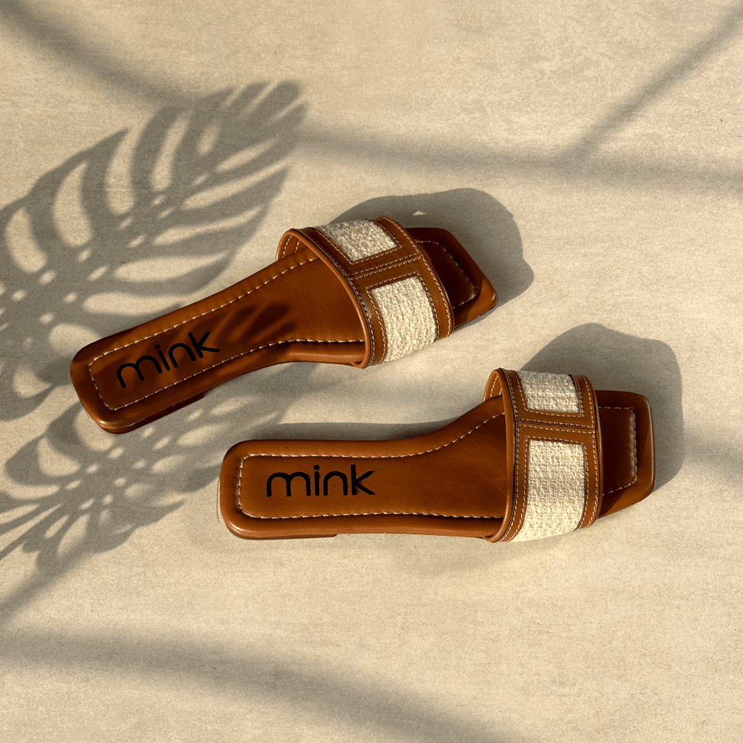 INDIE FLATS PUFFER SLIPPER Mink