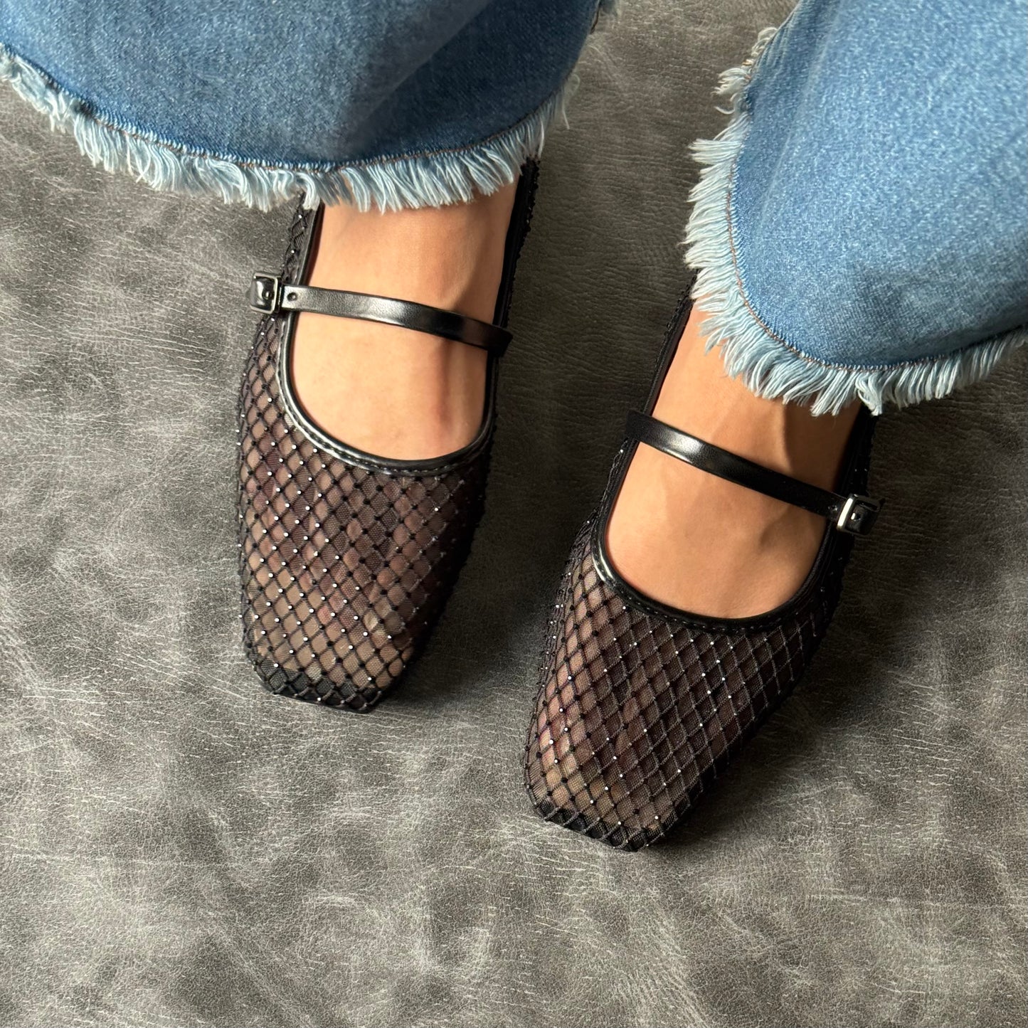 BLING MESH BALLET | Black
