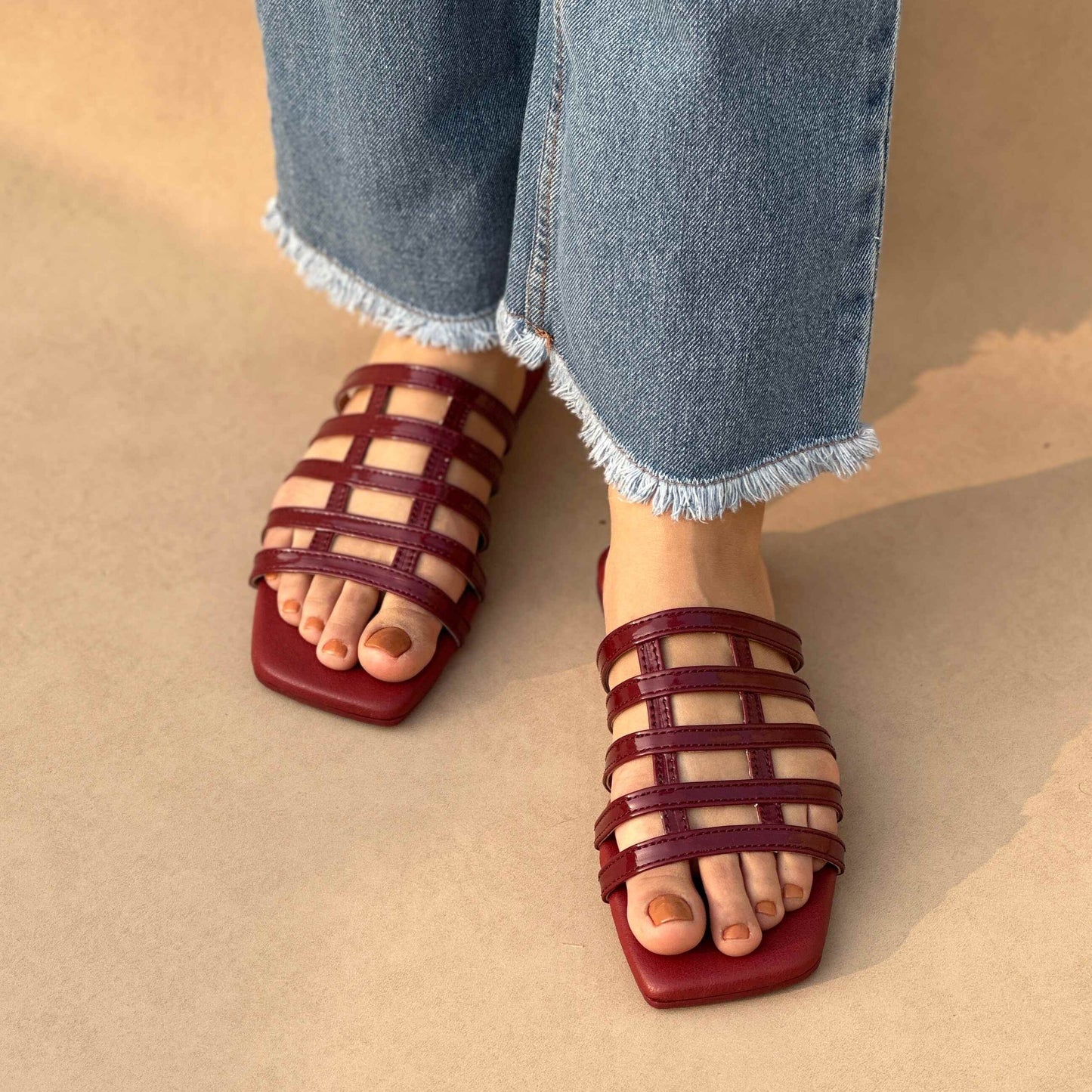 LUXE SLIDES | Cherry Red