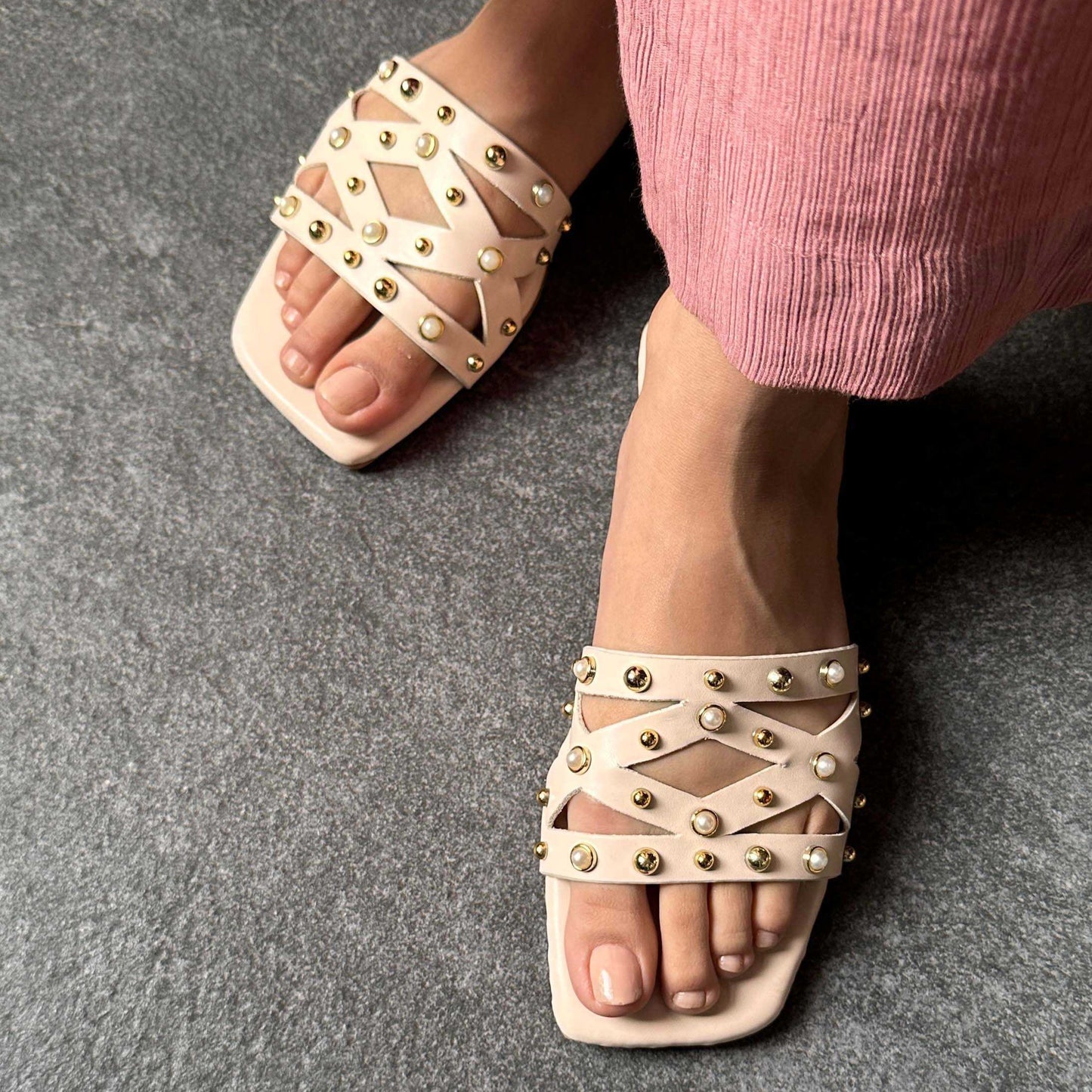 JEWEL SLIDES | White
