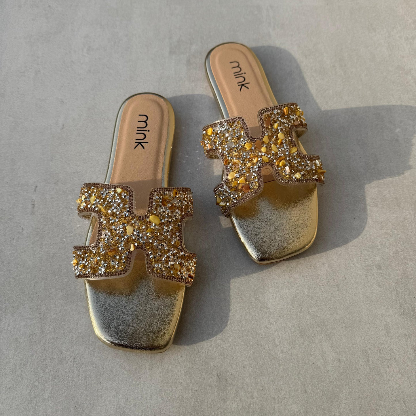 BLING SLIDES | Gold