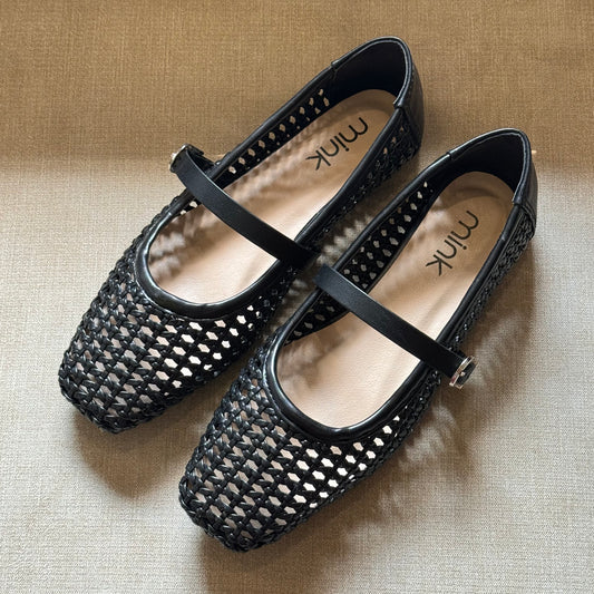 KNITTED MARYJANES | Black