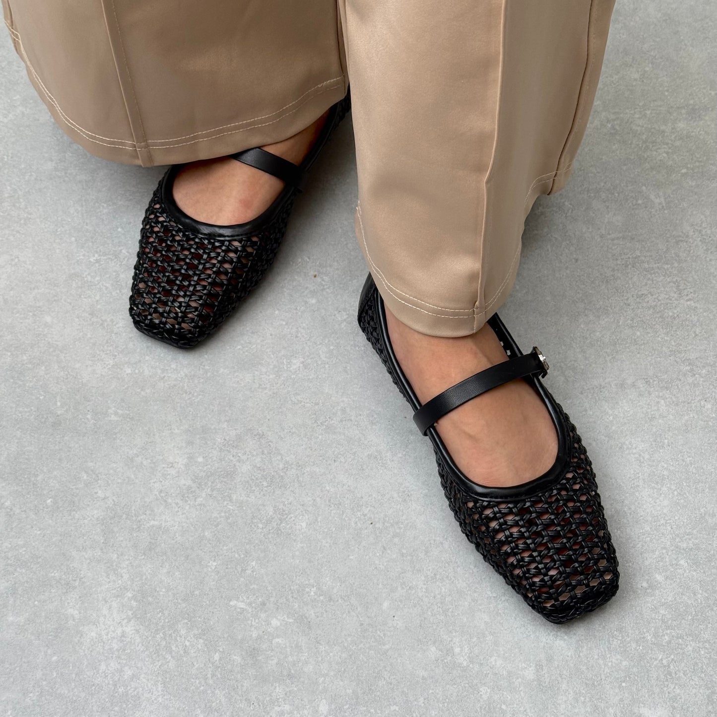 KNITTED MARYJANES | Black