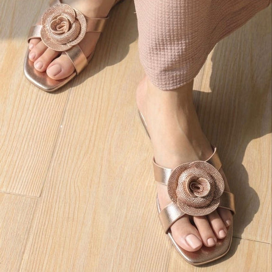 ROSELLA SLIDES | Rose Gold