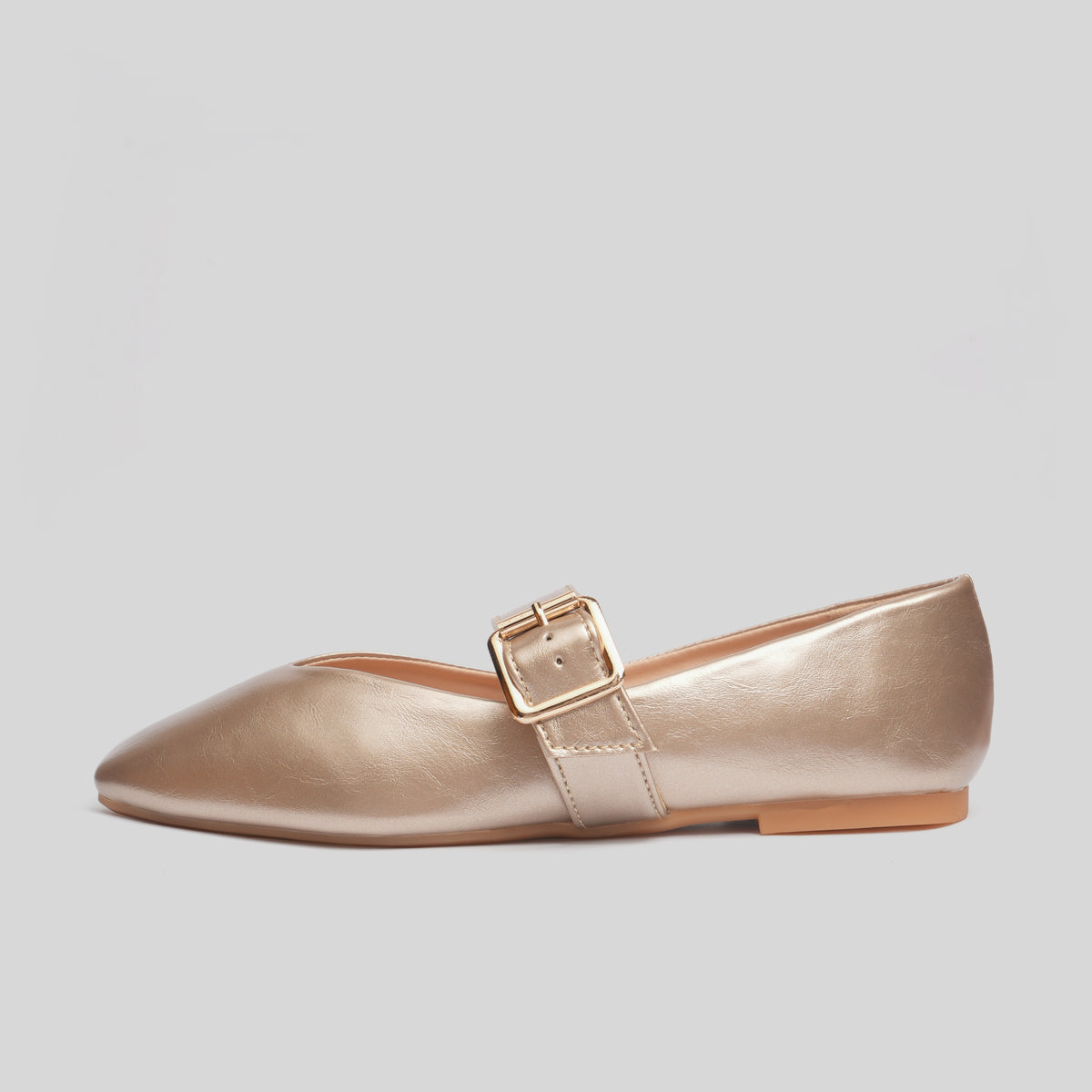 PATENT BALLETS | Light Gold