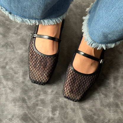BLING MESH BALLET | Black