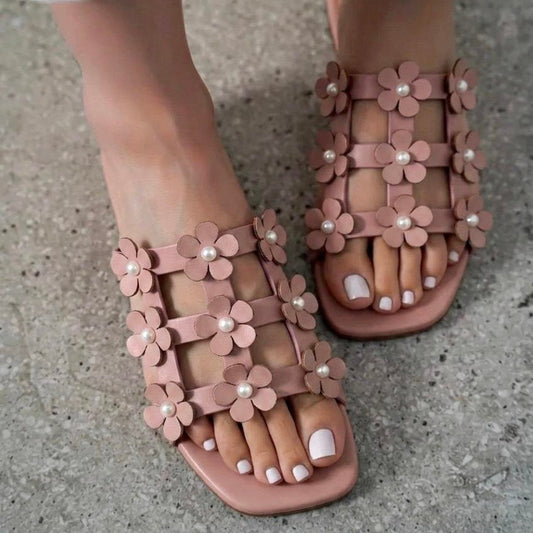 FLORAL SLIDES | Cavern Pink