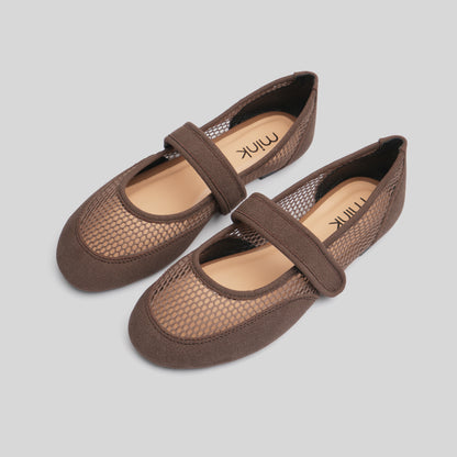 MESH SNEAKER BALLET | Deep Coffee