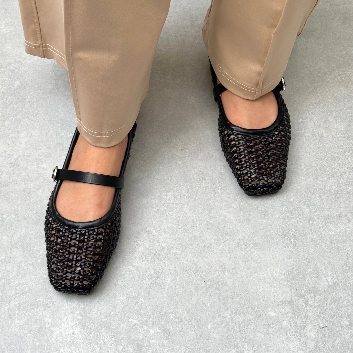 KNITTED MARYJANES | Black