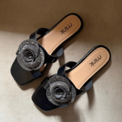ROSELLA SLIDES | Black