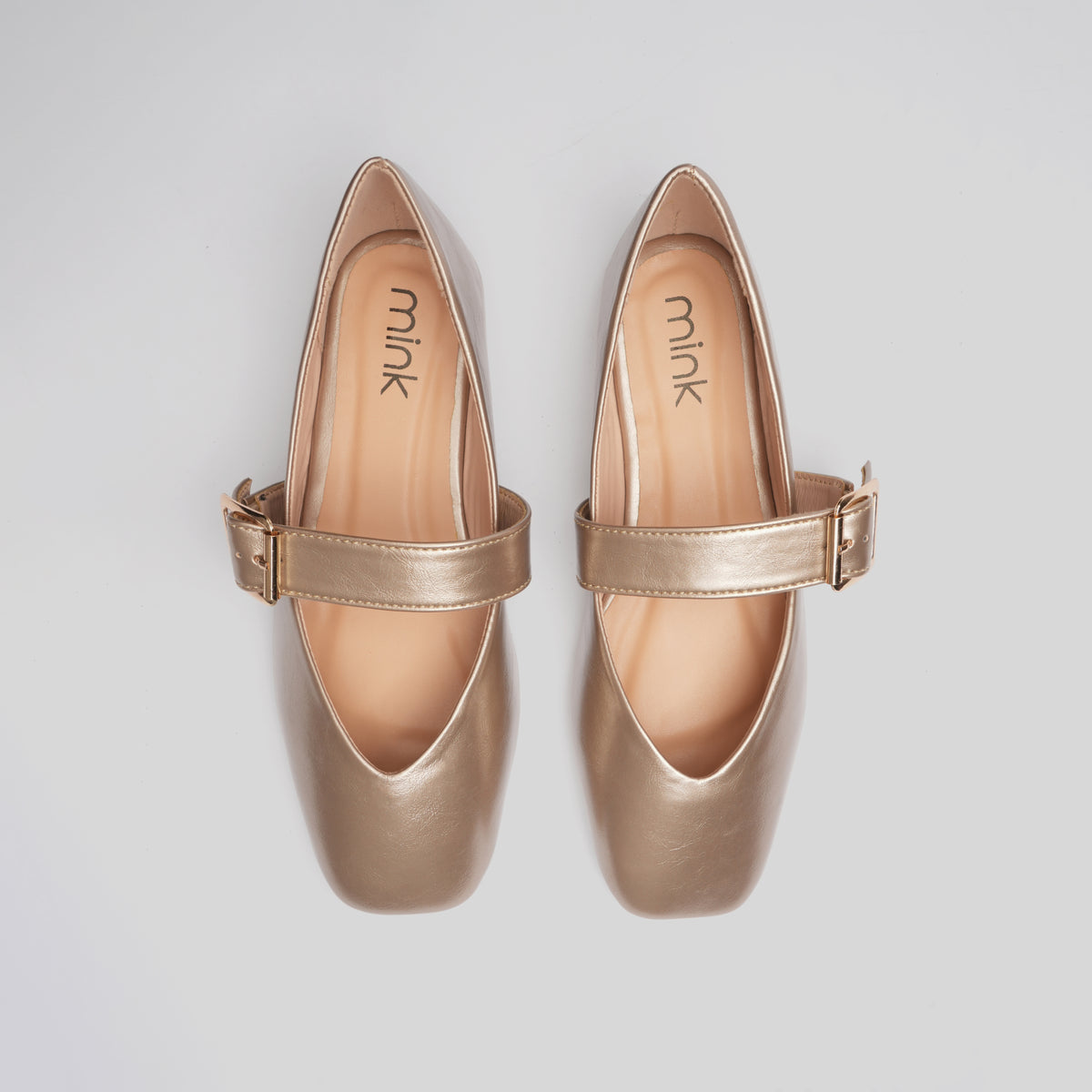 PATENT BALLETS | Light Gold
