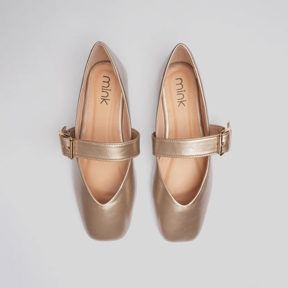 PATENT BALLETS | Light Gold