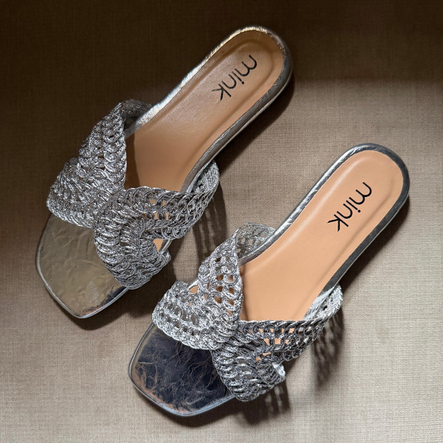 SHIMMER SLIDES | Silver