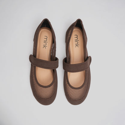 MESH SNEAKER BALLET | Deep Coffee