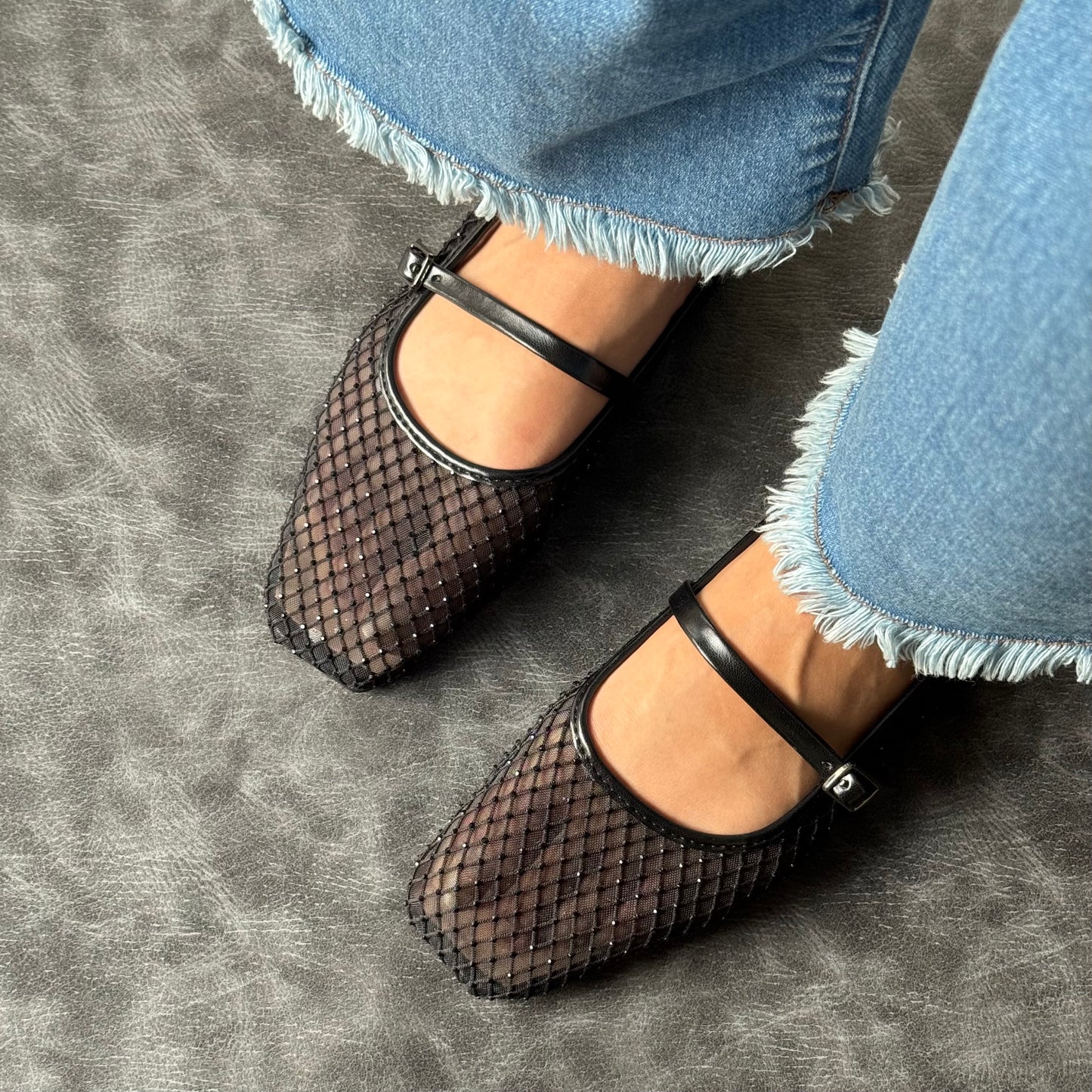 BLING MESH BALLET | Black