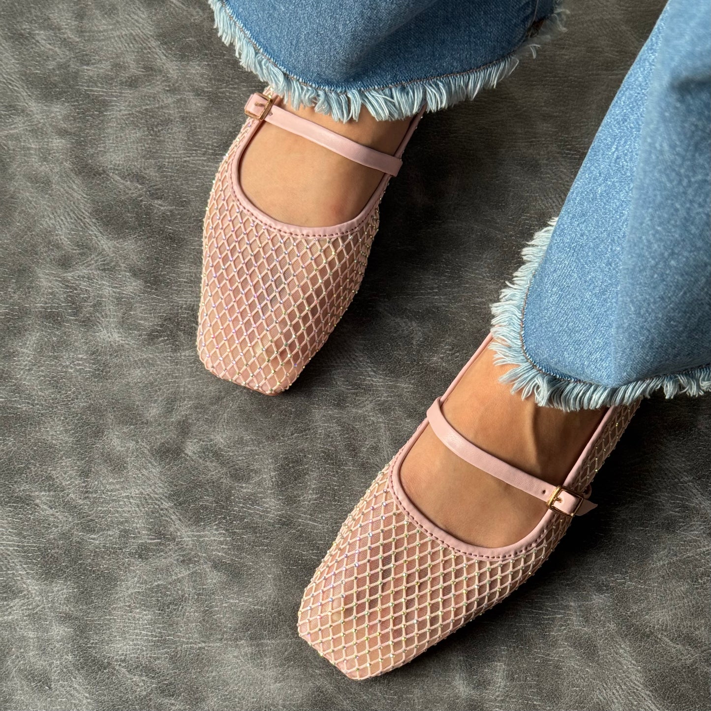 BLING MESH BALLET | Cavern Pink