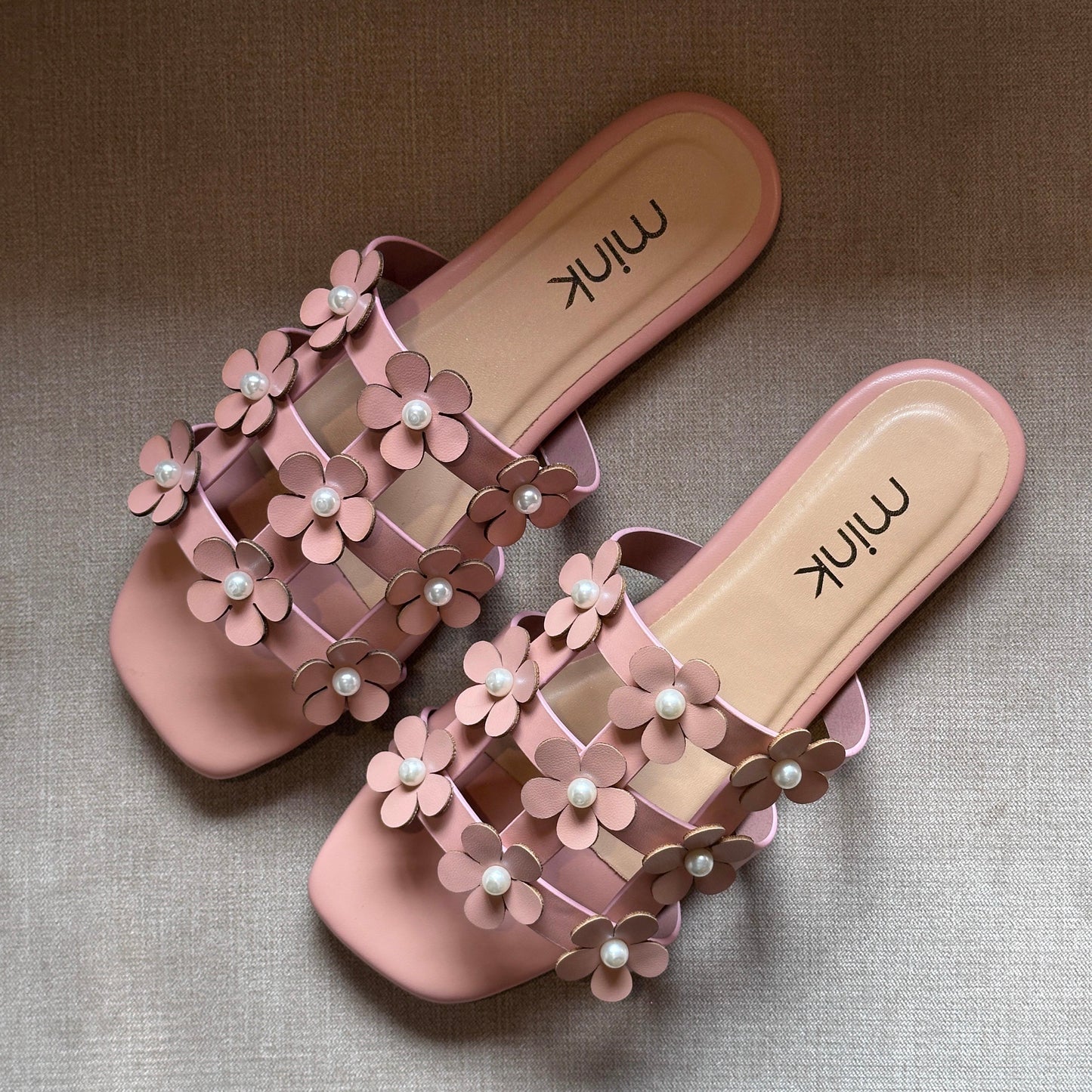 FLORAL SLIDES | Cavern Pink