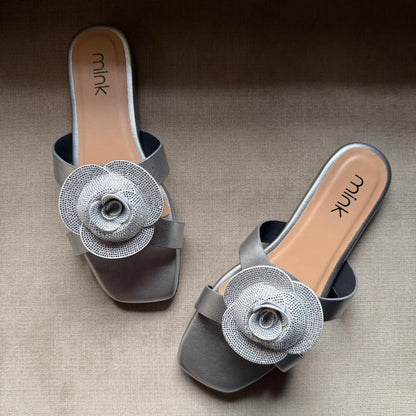 ROSELLA SLIDES | Silver