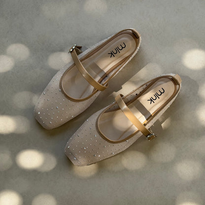 STARRY MESH BALLET | Beige