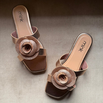 ROSELLA SLIDES | Rose Gold