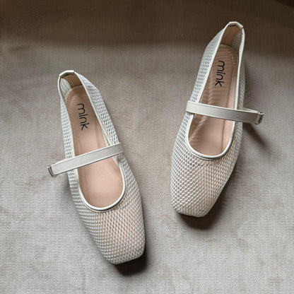 MESH BALLET| White