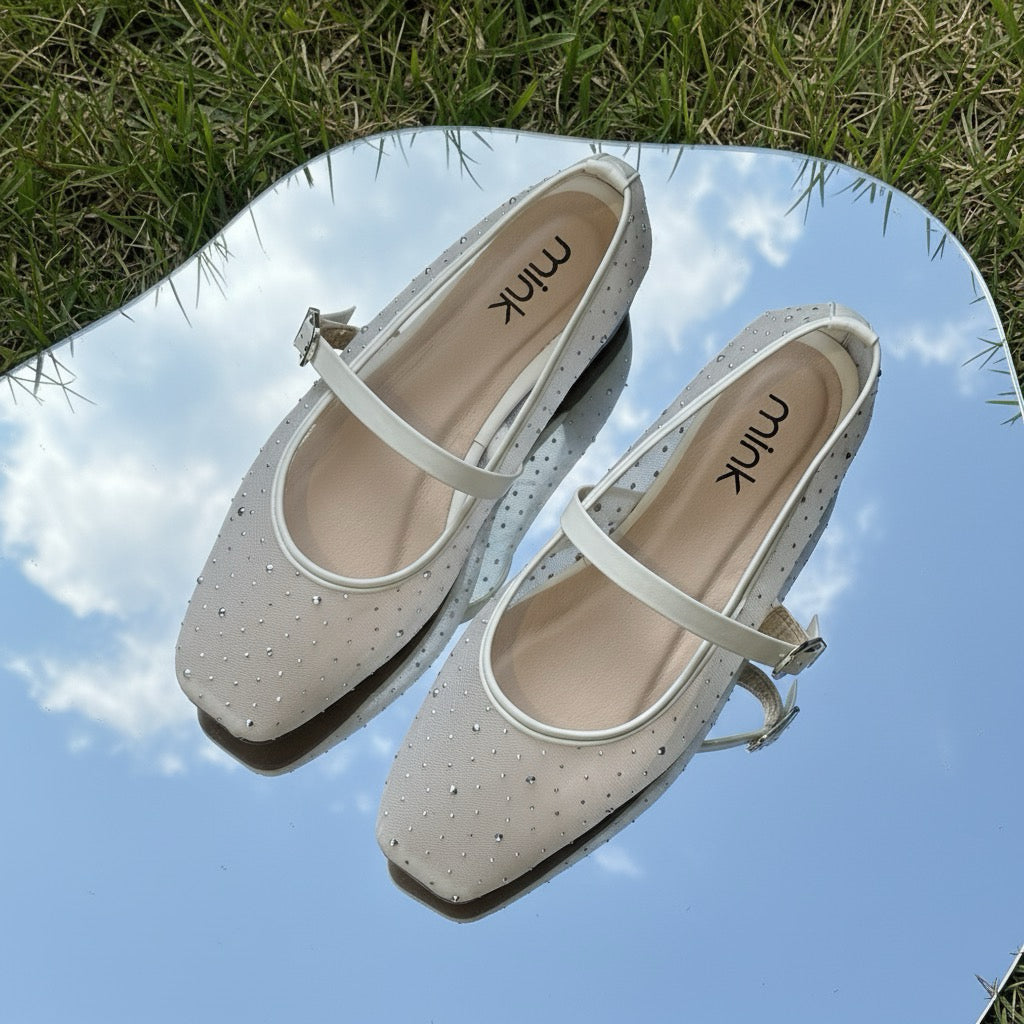 STARRY MESH BALLET | White