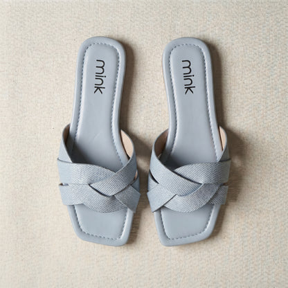 TWISTIES SLIDES | Cyan Blue