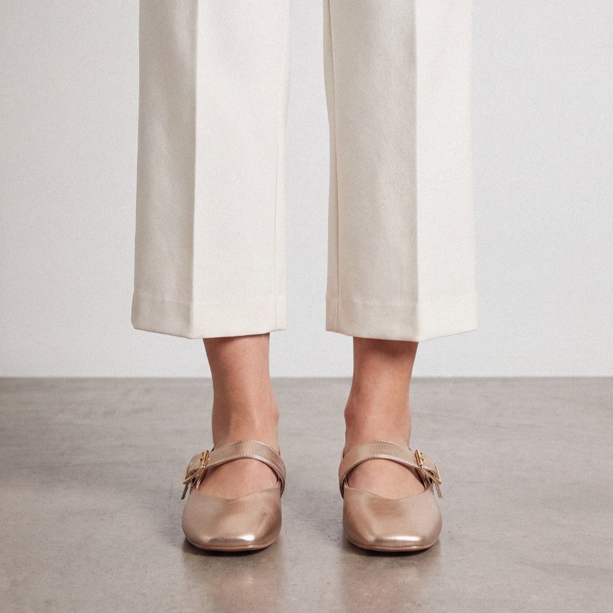 PATENT BALLETS | Light Gold